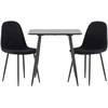 Venture Design Valgomojo komplektas Polar 75x75 cm Juodas