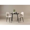 Venture Design Valgomojo komplektas Polar 75x75 cm Juoda Smėlio MDF