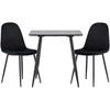Venture Design Valgomojo komplektas Polar 75x75 cm Juodas