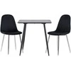 Venture Design Valgomojo komplektas Polar 75x75 cm Juodas