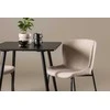 Venture Design Valgomojo komplektas Polar valgomojo stalas su Modesto kėdėmis 75x75 cm juodas smėlio MDF