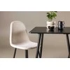Venture Design Valgomojo komplektas Polar 75x75 cm Juoda Smėlio MDF