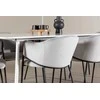 Venture Design Valgomojo komplektas Silar valgomojo stalas su Evelina valgomojo kėde 180x90 cm balta