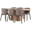 Venture Design Valgomojo komplektas Stjärnö stalas ir Astoria kėdės 200x90 cm rudos spalvos