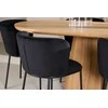 Venture Design Valgomojo komplektas Stjärnö stalas su 6 Edina kėdėmis 200x90 cm juodas
