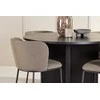 Venture Design Valgomojo komplektas Strada stalas su 4 Edina kėdėmis 120x170 cm juodos rudos medienos