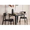 Venture Design Valgomojo komplektas Tempe valgomojo stalas ir Ursholmen kėdės Juodas MDF Metalas Plastikas