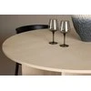 Venture Design Valgomojo komplektas Tyresö stalas ir Ven kėdė 120 cm balinto juodo spalvos