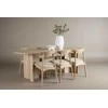 Venture Design Valgomojo komplektas Tyresö stalas su Ven kėde 100x220 cm balintos medienos