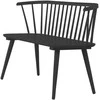 Venture Design Valgomojo sofa Bobby 120 cm juoda guminė mediena