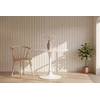 Venture Design Valgomojo stalas ø110 cm, baltas MDF