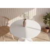 Venture Design Valgomojo stalas ø110 cm, baltas MDF