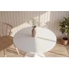 Venture Design Valgomojo stalas ø110 cm, baltas MDF