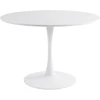Venture Design Valgomojo stalas ø110 cm, baltas MDF
