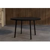 Venture Design Valgomojo stalas 120 cm Juodas Aliuminis