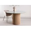 Venture Design Valgomojo stalas 120x75 cm Baltas stiklas