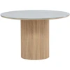 Venture Design Valgomojo stalas 120x75 cm Baltas stiklas