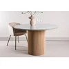 Venture Design Valgomojo stalas 120x75 cm Baltas stiklas