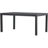 Venture Design Valgomojo stalas 160x240x100x75 cm Juodas Aliuminis
