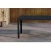 Venture Design Valgomojo stalas 160x240x100x75 cm Juodas Aliuminis