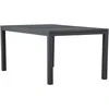 Venture Design Valgomojo stalas 160x240x100x75 cm Juodas Aliuminis
