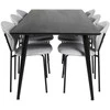 Venture Design Valgomojo stalas 180x90 cm Juodas