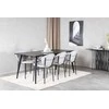 Venture Design Valgomojo stalas 180x90 cm Juodas