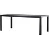 Venture Design Valgomojo stalas 205x90x74 cm Juodas Polywood