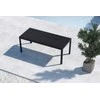 Venture Design Valgomojo stalas 205x90x74 cm Juodas Polywood