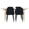 Venture Design Valgomojo stalas Andy 180x90 cm baltas plienas ir MDF