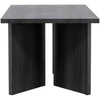 Venture Design Valgomojo stalas, Bassholmen, 90x180 cm, Juodas