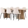 Venture Design Valgomojo stalas Bootcut 230x115 cm balintos medienos