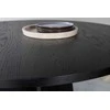 Venture Design Valgomojo stalas, Bootcut, ø110 cm, Juodas