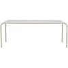 Venture Design Valgomojo stalas Borneo 100x200 cm Smėlio spalvos Aliuminis