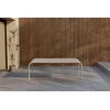 Venture Design Valgomojo stalas Borneo 100x200 cm Smėlio spalvos Aliuminis
