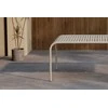 Venture Design Valgomojo stalas Borneo 100x200 cm Smėlio spalvos Aliuminis