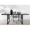 Venture Design Valgomojo stalas, Dallas, 77x193x90 cm, Juodas