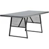 Venture Design Valgomojo stalas, Dallas, 77x193x90 cm, Juodas