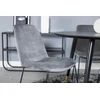 Venture Design Valgomojo stalas, Dipp, 115 cm, Juodas, Valgomasis kėdė, Muce, 63x84x43 cm, Pilka