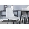 Venture Design Valgomojo stalas, Dipp, ⌀115 cm, Juodas / Valgomasis kėdė, Polar, 52x86 cm, Pilka