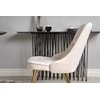 Venture Design Valgomojo stalas, Dipp, 115 cm, Juodas / Valgomasis kėdė, Velvet Deluxe, 66x88.5x50 cm, Beždžiovyšė