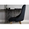 Venture Design Valgomojo stalas, Dipp, 115 cm, Juodas, Velnio prabanga kėdė, 66x88.5x50 cm, Juoda