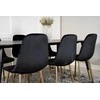 Venture Design Valgomojo stalas, Dipp, 180x90 cm, Juodas