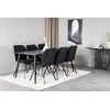 Venture Design Valgomojo stalas, Dipp, 180x90 cm, Juoda furniruotė, Valgomasis kėdė, Gemma, Juoda