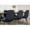 Venture Design Valgomojo stalas, Dipp, 180x90 cm, Juodas