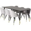 Venture Design Valgomojo stalas, Dipp, 180x90 cm, Juodas