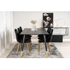Venture Design Valgomojo stalas, Dipp, 180x90 cm, Juodas