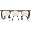Venture Design Valgomojo stalas Ellis 230x85 cm Juodas