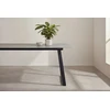 Venture Design Valgomojo stalas Estelle 200x90 cm, juodas/tamsiai pilkas