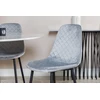 Venture Design Valgomojo stalas, Estelle, ø106x75 cm, Balta, Valgomasis kėdė, Polar, 52x86x44 cm, Pilka